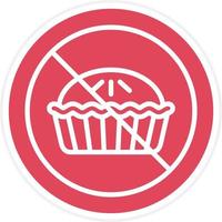 No Sweet Icon Style vector