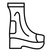 Firefighter Boots Icon Style vector