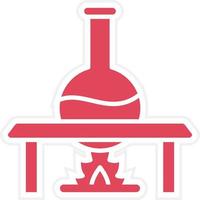 Bunsen Burner Icon Style vector