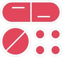 Pills Icon Style vector