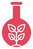 Plany Test Tube Icon Style vector