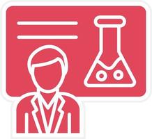 Chemistry Lecture Icon Style vector