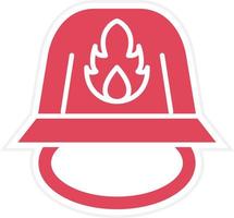 Firefighter Helmet Icon Style vector