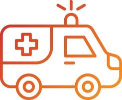 Ambulance Icon Style vector