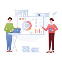 Check out, flat illustration of website content vector