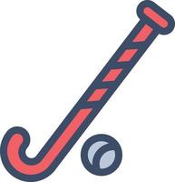 ilustración vectorial de hockey sobre un fondo. símbolos de calidad premium. iconos vectoriales para concepto y diseño gráfico. vector