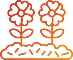 Flower Plantation Icon Style vector