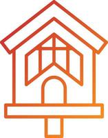 Bird House Icon Style vector