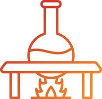 Bunsen Burner Icon Style vector