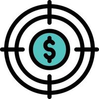 target vector illustration on a background.Premium quality symbols. vector icons for concept and graphic design.