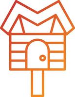 Bird House Icon Style vector