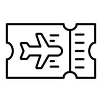 Plane Ticket Icon Style vector