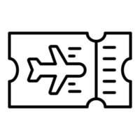 Plane Ticket Icon Style vector