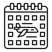 Flight Schedule Icon Style vector