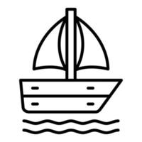 Sailing Boat Icon Style vector