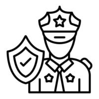 Security Control Icon Style vector