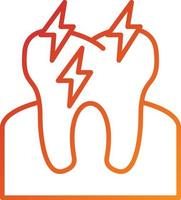 Toothache Icon Style vector