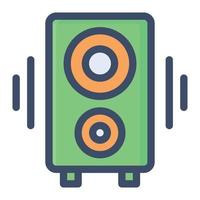 ilustración de vector de altavoz en un fondo. símbolos de calidad premium. iconos vectoriales para concepto y diseño gráfico.