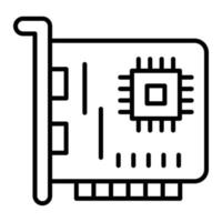 Network Interface Card Icon Style vector