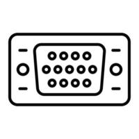 Vga Port Icon Style vector