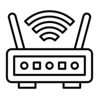 Wireless Router Icon Style vector