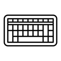 estilo de icono de teclado vector