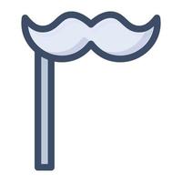 Ilustración de vector de bigote en un fondo. Símbolos de calidad premium. iconos vectoriales para concepto y diseño gráfico.