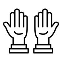 Cleaning Gloves Icon Style vector