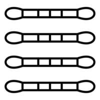 Cotton Swabs Icon Style vector