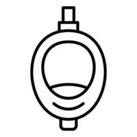 Urinal Toilet Icon Style vector