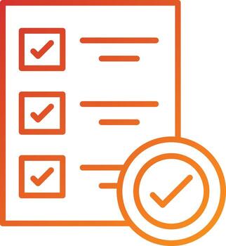 estilo de icono de verificación vector