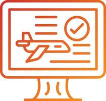 Flight Booking Icon Style vector