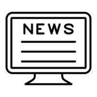 Online News Icon Style vector