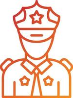 Security Guard Icon Style vector