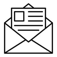 Newsletter Icon Style vector