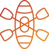 Kayak Icon Style vector