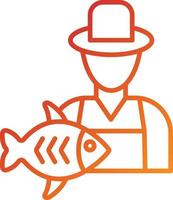 Fisherman Icon Style vector