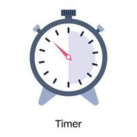 Catch a sight of timer flat icon vector