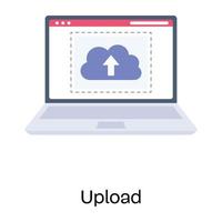 Get a glimpse of upload flat icon vector