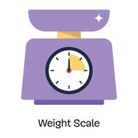 Get your hands on weight scale flat icon vector