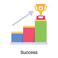 Check out premium flat icon of success vector