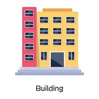 Easy to use flat icon of building vector