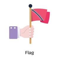 Modern flat icon vector of flag