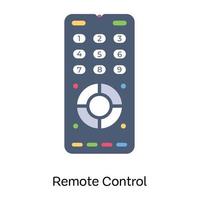 Grab this editable flat icon of remote control vector