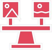 Comparison Icon Style vector