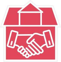 House Deal Icon Style vector