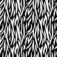 patrón sin costuras de piel de tigre monocromo. piel de cebra abstracta, papel tapiz de rayas.