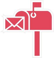 Mailbox Icon Style vector