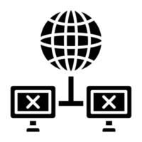 Connection Lost Icon Style vector