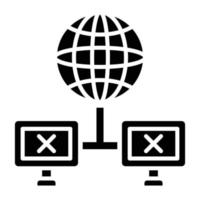 Connection Lost Icon Style vector